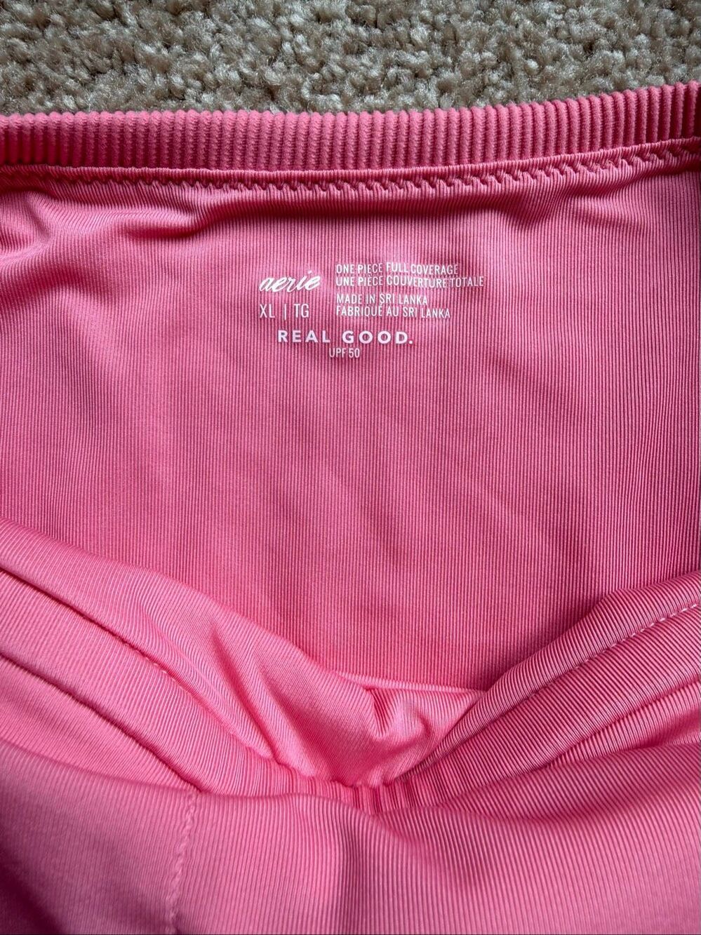 Aerie Binding Full Coverage Ribbed One Piece Swimsuit View 5